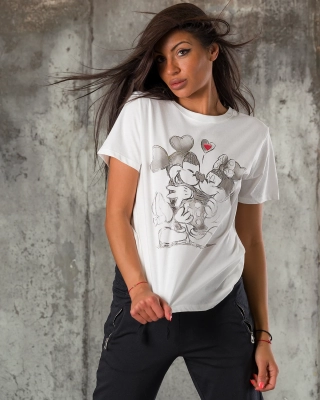 Tricou Eternal Love, Culoare alb