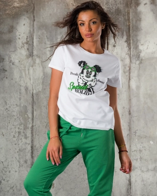 Tricou Mikka, Culoare alb