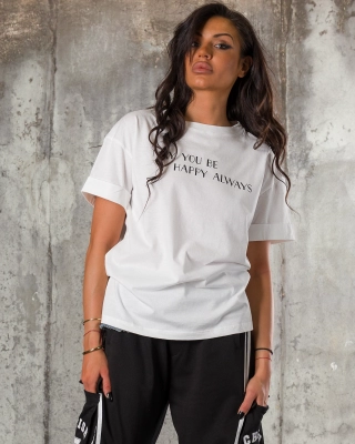 Tricou Justine, Culoare alb