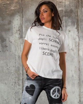 Tricou Larissa, Culoare alb