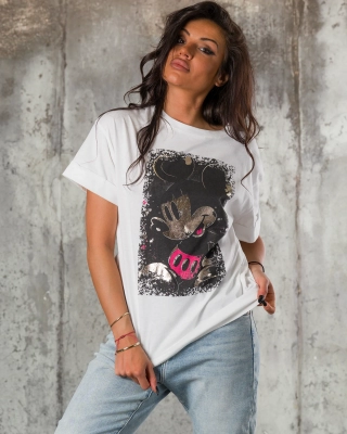 Tricou Joelle, Culoare alb