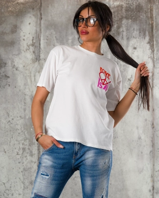 Tricou Love Is Air, Culoare alb