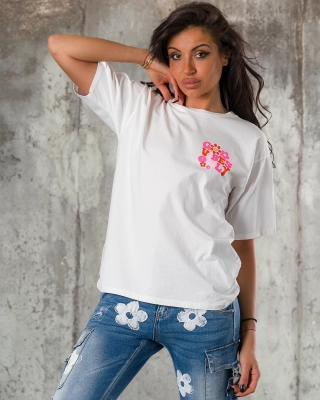 Tricou Rave, Culoare alb