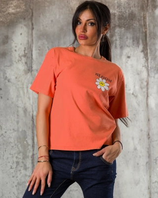Tricou Bloomy, Orange