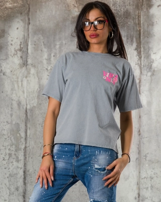 Tricou Make a Difference, Gri