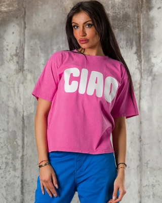 Tricou Ciao, Culoare roz