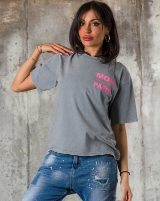 Tricou Emilie, Culoare gri