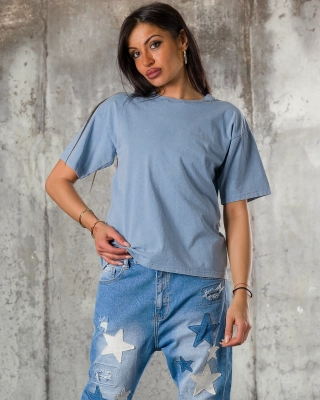 Tricou Many Times, Culoare albastru