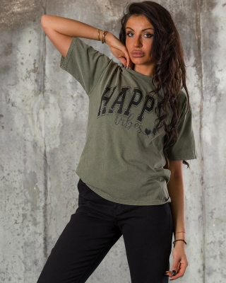 Tricou Allegra, Culoare military