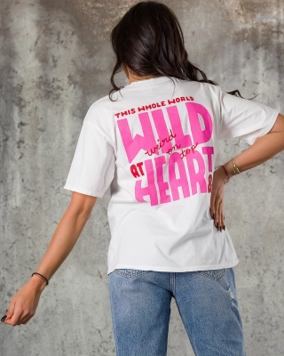 Tricou Top of The World, Culoare alb