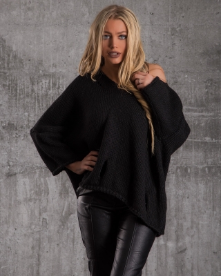 Pulover Enjoy, Negru Culoare