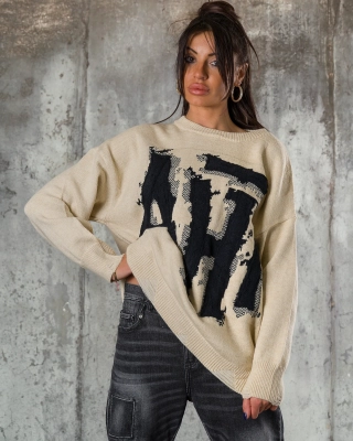 Pulover Epoque, Culoare taupe
