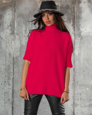 Pulover Warm Inside, Coral