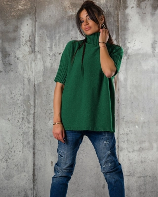 Pulover Warm Inside, Verde inchis