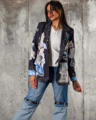 Sacou Bring Happiness, Culoare negru