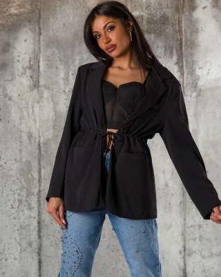 Sacou Double It, Culoare negru