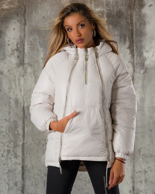 Geacă Available, Culoare Ecru