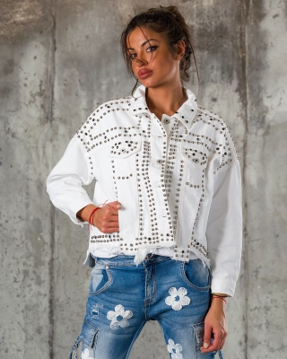 Geaca White Knight, Alb culoare