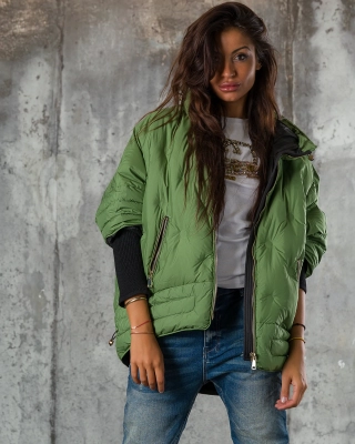 Geaca Together, Culoare verde M verde