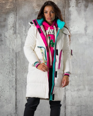 Geaca And Beautiful, Culoare alb S alb
