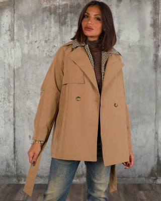 Trench Caramel, Culoare Taupe