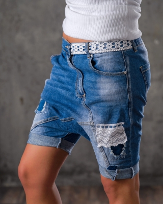 Pantaloni scurți Tangled, Albastru culoare