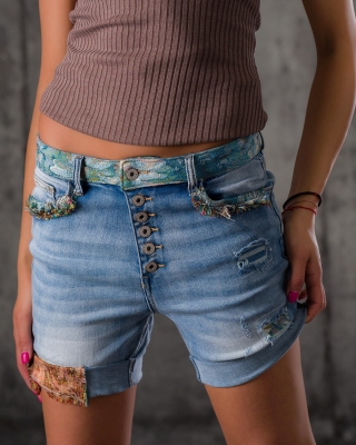 Pantaloni scurți Leslie, Albastru culoare L