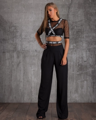 Pantaloni Couture, Negru Culoare