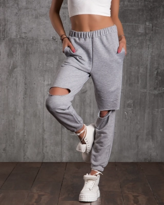 Pantaloni sport Rosalia, Gri Culoare