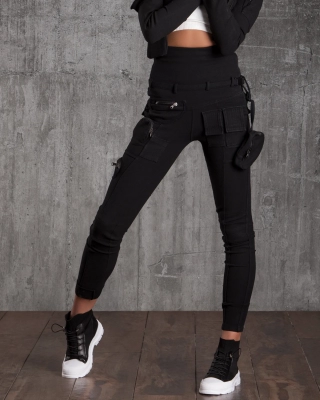 Pantaloni Neo, Negru Culoare