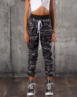 Pantaloni jogger Direction, Negru Culoare