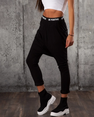 Pantaloni Villena, Negru Culoare