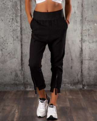 Pantaloni sport Latte, Negru Culoare XS