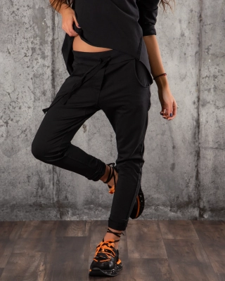 Pantaloni Record, Negru Culoare S