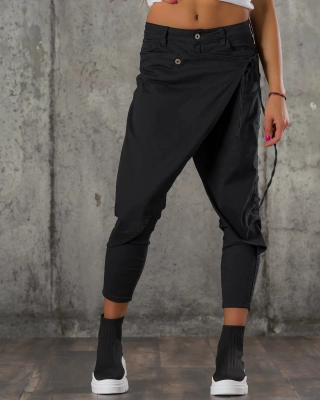 Pantaloni Phase, Negru culoare L