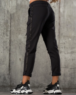 Pantaloni Popcorn, Negru culoare M negru