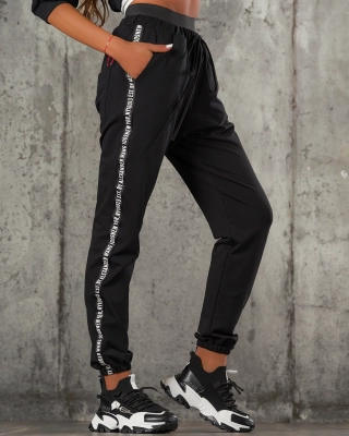 Pantaloni Fast Lane, Culoare negru