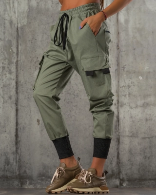 Pantaloni The Perfect Fit, Culoare verde