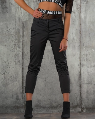 Pantaloni Check This, Negru culoare