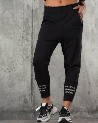 Pantaloni Combination, Culoare negru