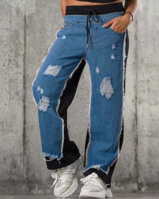 Pantaloni Don't Mind It, Culoare negru