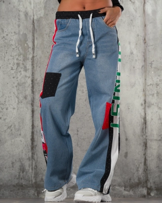 Pantaloni Violinist, Culoare denim
