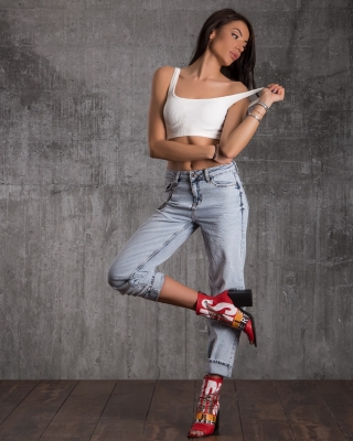 Blugi Upbeat, Albastru Culoare S
