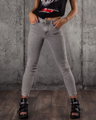 Blugi mulați Noetic, Gri Culoare M gri