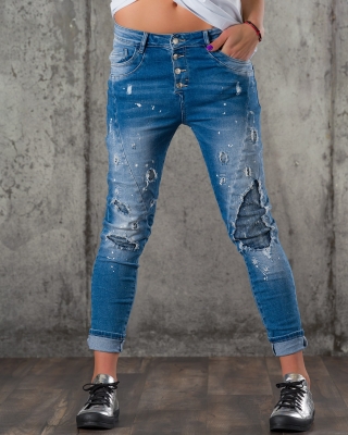 Blugi Moonflower, Albastru culoare