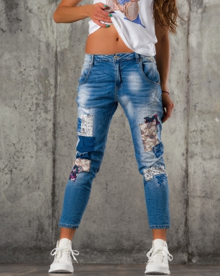 Blugi Blueberry, Albastru culoare M