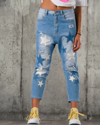 Blugi Star Of The Show, Albastru culoare XL