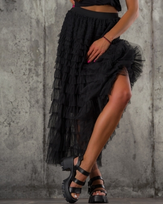 Fustă Speaks To Me, Negru culoare