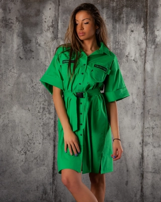 Cămașă-rochie Palmera, Verde Culoare