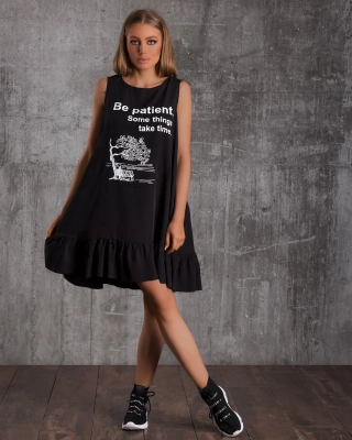 Rochie Patience, Negru Culoare